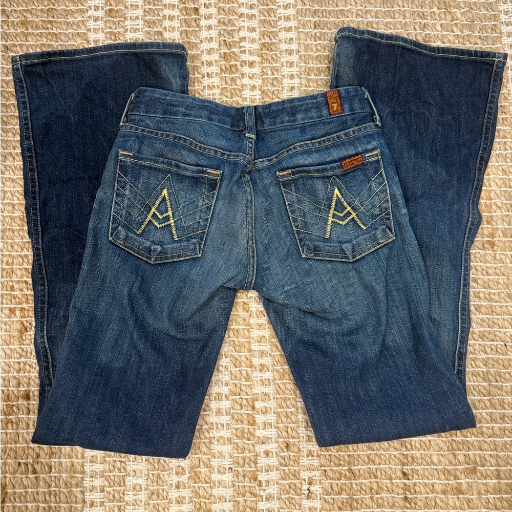 7 For All Mankind Indigo Boot Cut Jeans